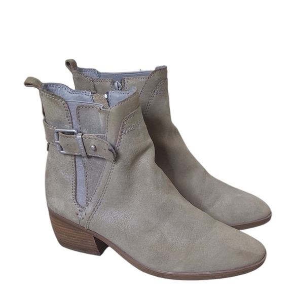Lucca Lane Meyna Taupe Suede Ankle Boots – Size 7 - Picture 1 of 15